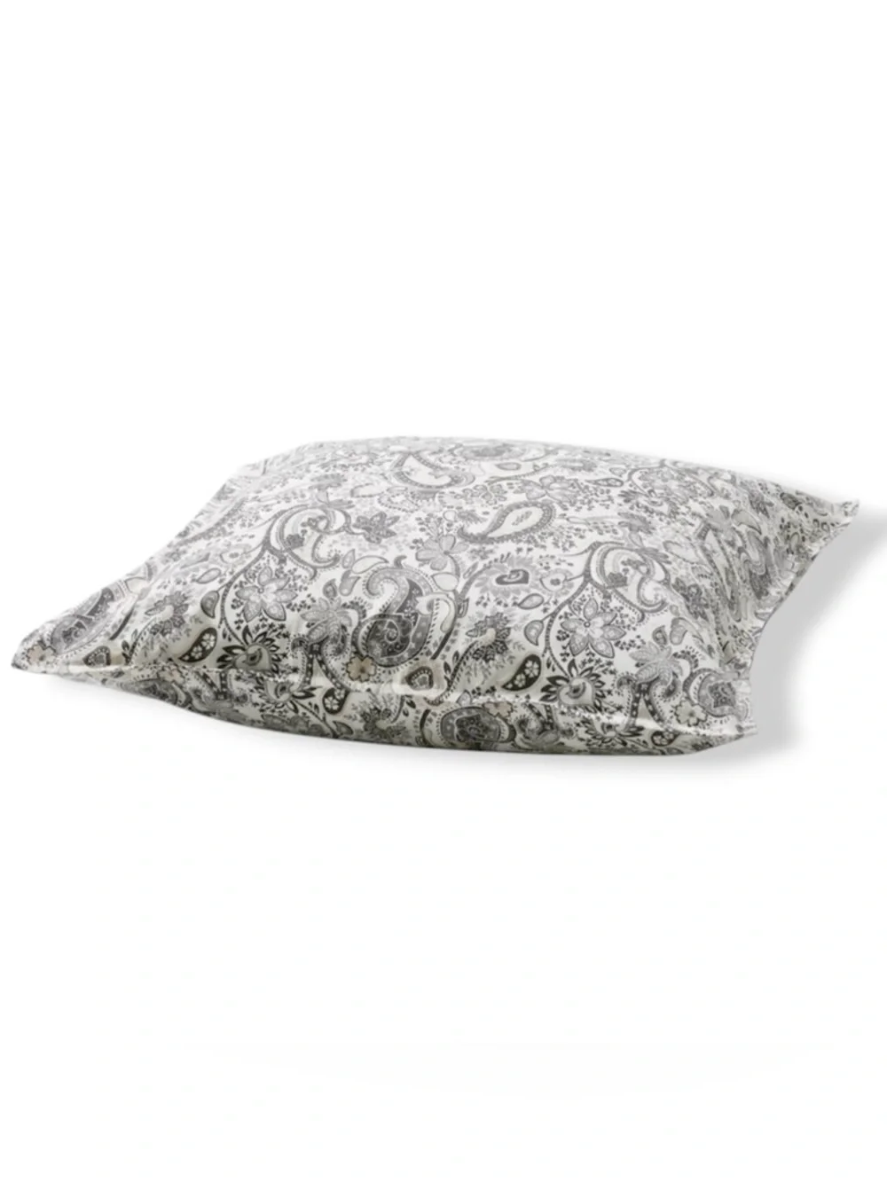 IKEA Set 2 Rodgerisa Euro Shams 26x26 Gray White Floral Pillow Covers